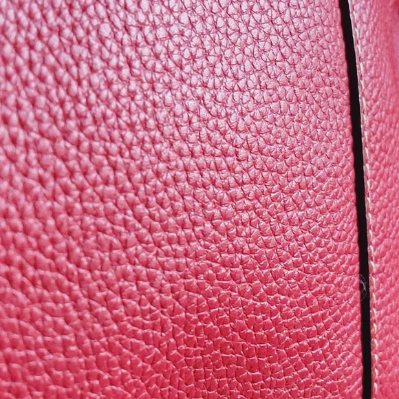 Dooney & Bourke Small Lexington Red Pebble Grain Leather Tote Bag Purse